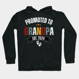 1st Time Grandpa EST 2024 New First Grandpa 2024 Hoodie